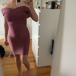 Pink bandage dress from Fashion Nova